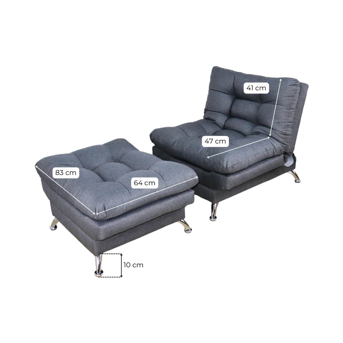 Medidas sillón con cama individual gris donde comprar cerca de mi norval #color_oxford