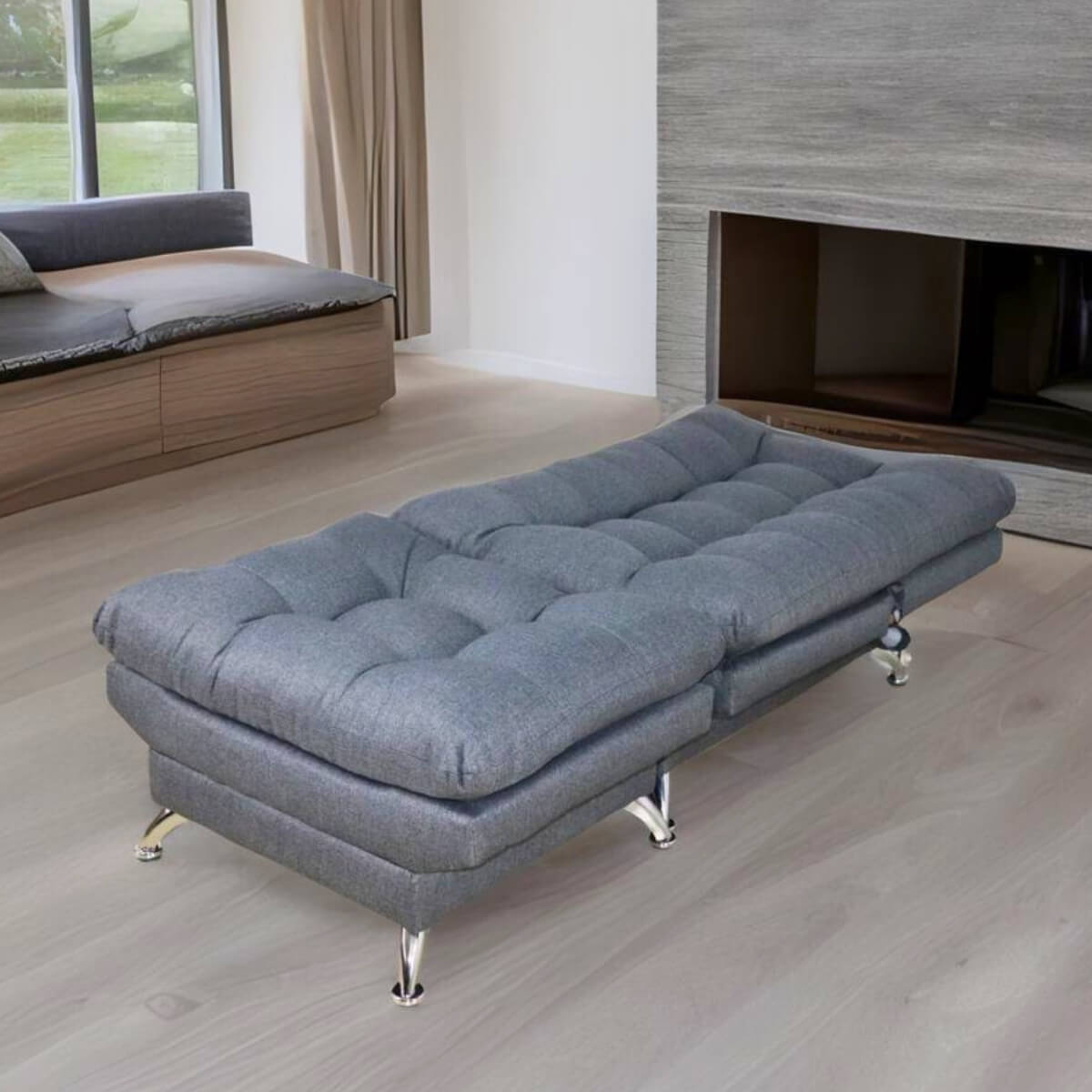 Sofá cama individual gris donde comprar cerca de mi norval #color_oxford