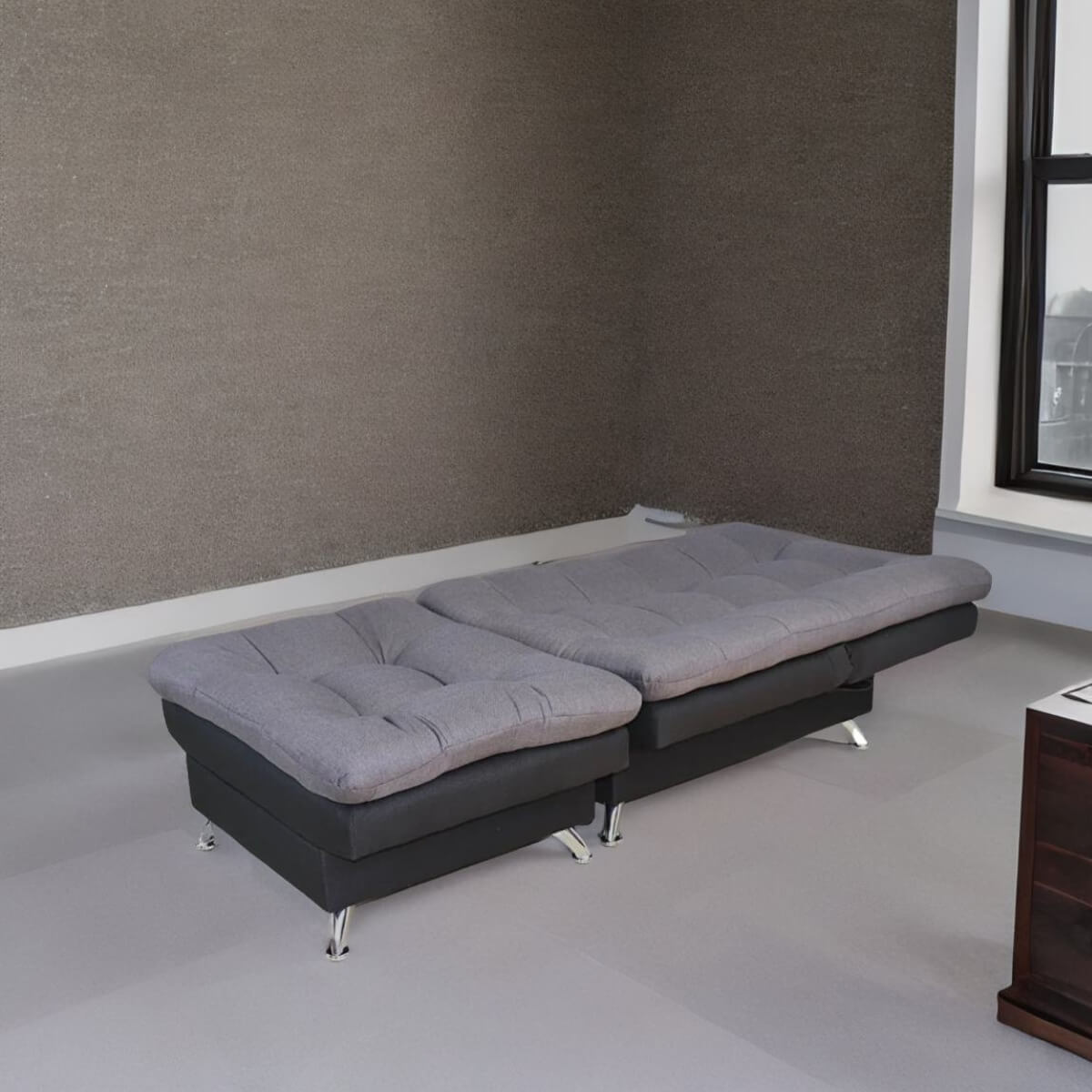 comprar sillón sofá cama negro moderno minimalista cómodo oferta cerca de mi norval #color_negro - grey