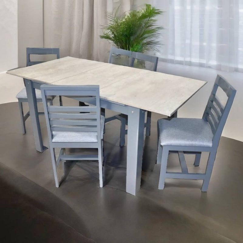 Antecomedor Florida de 4 Sillas Gris