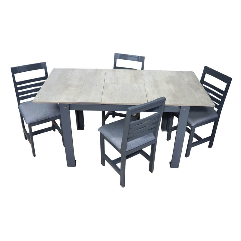 Antecomedor Florida de 4 Sillas Gris