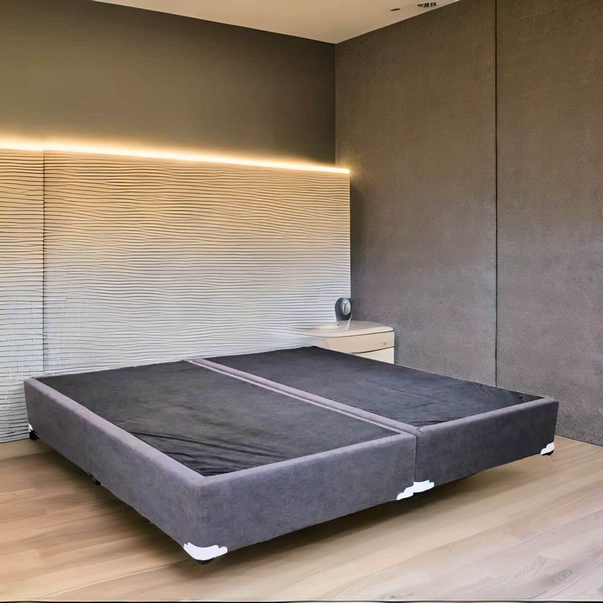 comprar base resistente para cama king cerca de mi #color_gris