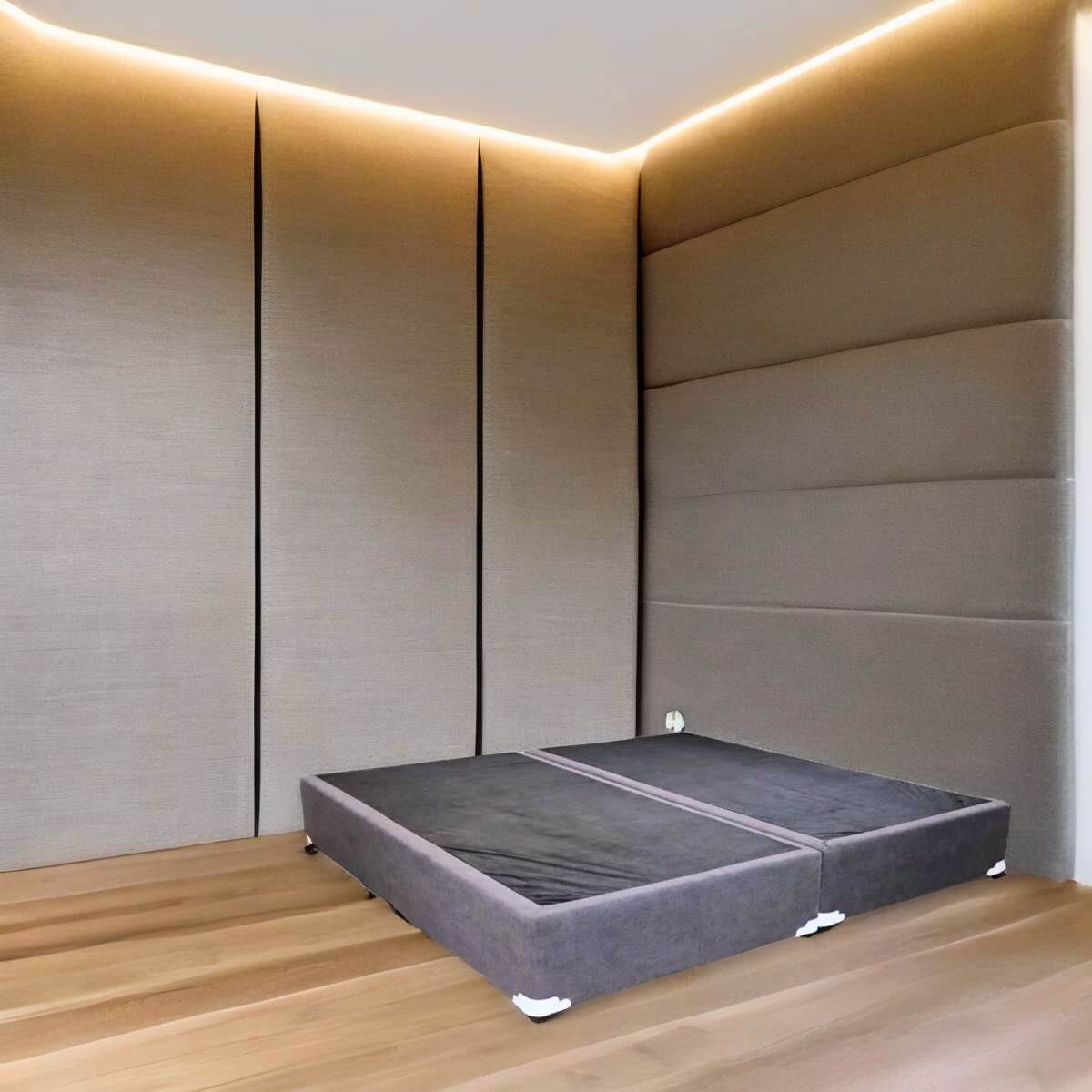 base king para cama moderna gris minimalista cerca de mi donde comprar #color_gris