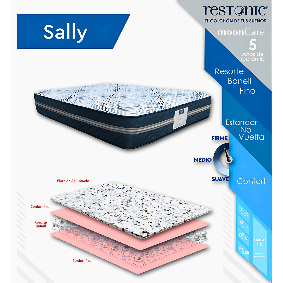 Colchón Matrimonial Restonic Sally