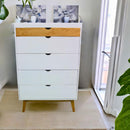 Cajonera Hollywood 5 cajones Blanco