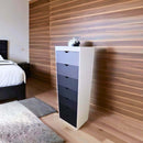 Cajonera Hollywood 7 cajones Blanco-Gris