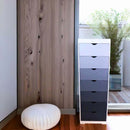 Cajonera Hollywood 7 cajones Blanco-Gris