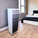 Cajonera Hollywood 7 cajones Blanco-Gris