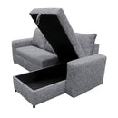 Sala Cama Milán con Baúl Chocolate Derecha