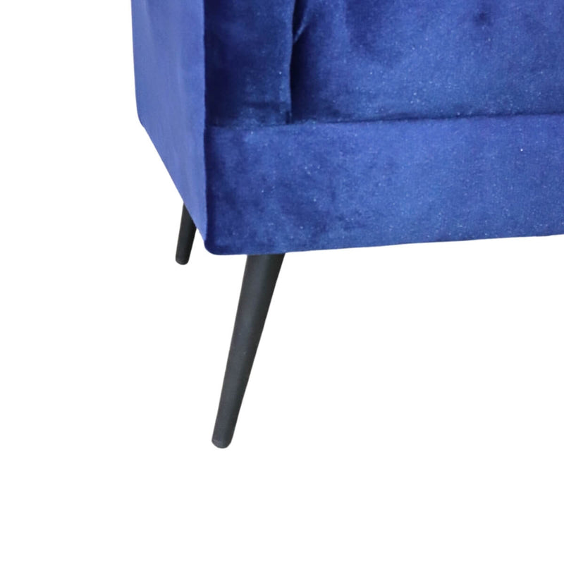 donde comprar sillón ocasional terciopelo azul pequeño económico norval