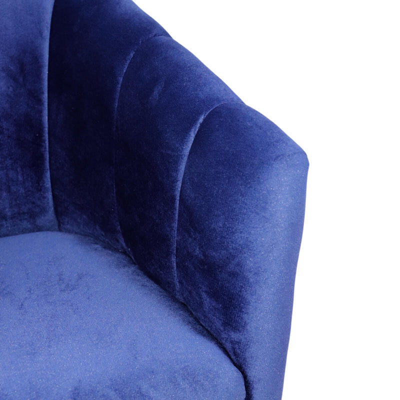 donde comprar sillón individual en moderno terciopelo azul para sala norval