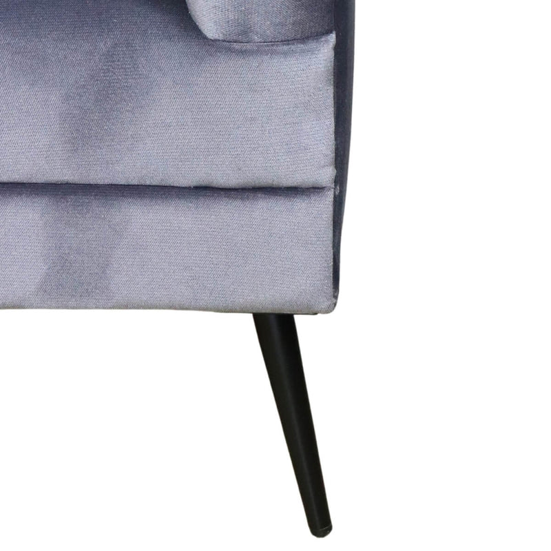 donde comprar sillón ocasional terciopelo gris pequeño económico norval