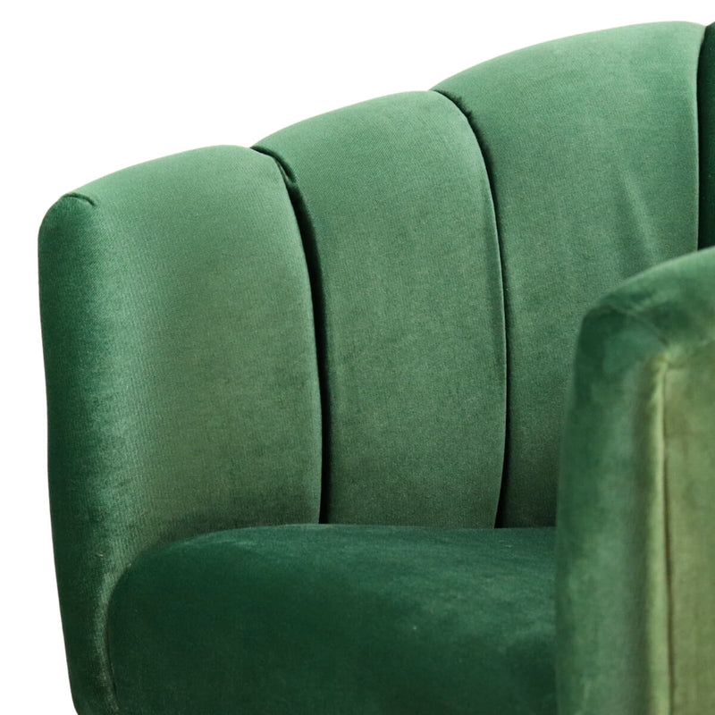 donde comprar sillón giratorio pequeño terciopelo verde para sala norval