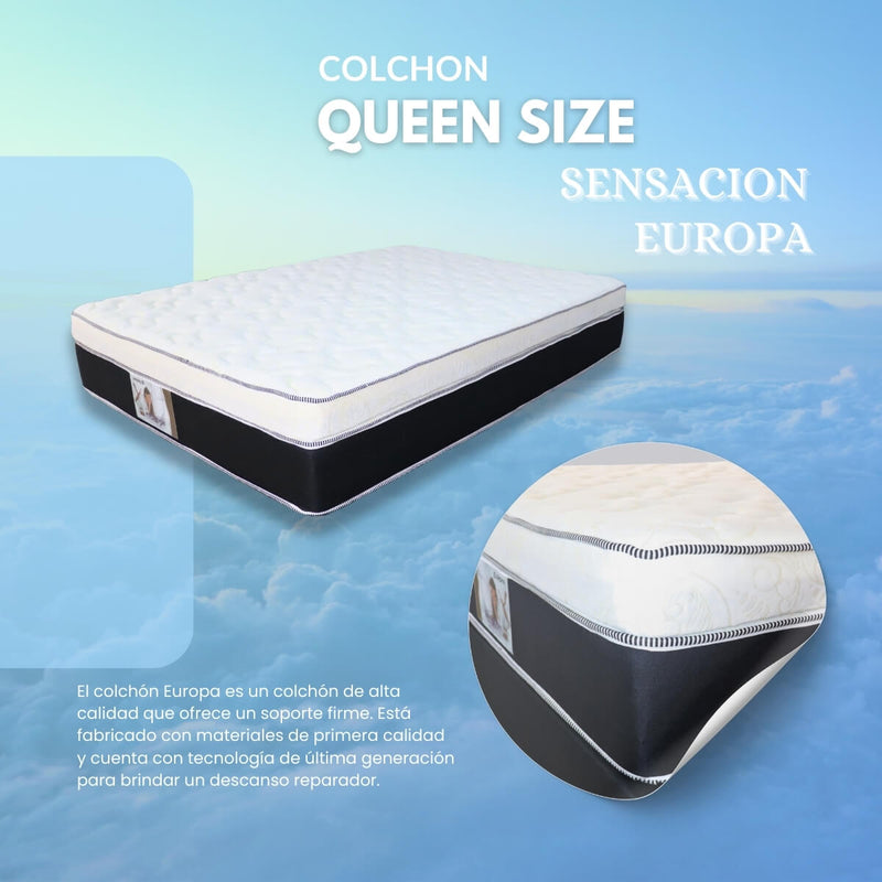 Colchón Queen Size Sensación Europa