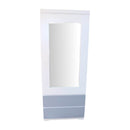 Organizador Multiusos Espejo con 2 Cajones Blanco con Gris