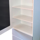 Organizador Multiusos Espejo con 2 Cajones Blanco con Gris