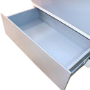 Organizador Multiusos Espejo con 2 Cajones Blanco con Gris