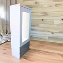 Organizador Multiusos Espejo con 2 Cajones Blanco con Gris