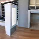 Organizador Multiusos Espejo con 2 Cajones Blanco con Gris