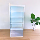 Organizador Multiusos Espejo con 2 Cajones Blanco con Gris