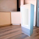 Organizador Multiusos Espejo con 2 Cajones Blanco con Gris