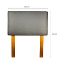 Cabecera Individual Gris Kobe