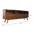 Porta tv Lux chapa de Nogal