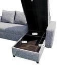 Sala Cama Milán con Baúl Chocolate Derecha