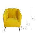 precio sillón ocasional terciopelo verde pequeño económico norval