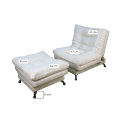 Medidas sillón moderno individual beige donde comprar cerca de mi norval #color_hueso