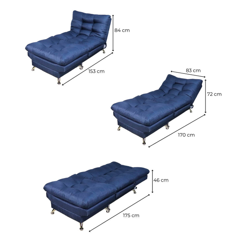 Medidas sillón con taburete individual ocasional azul donde comprar cerca de mi norval