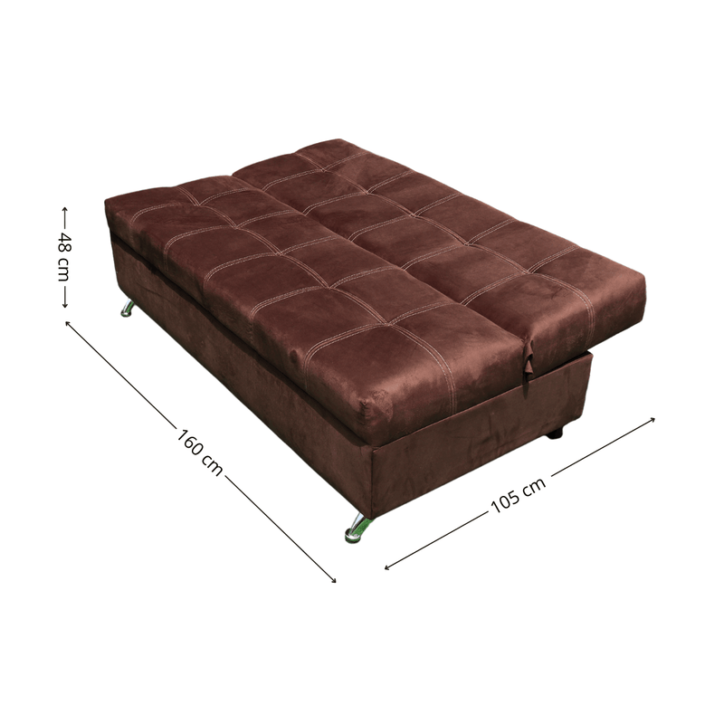 Medidas sofá cama para sala moderna chocolate cerca de mi