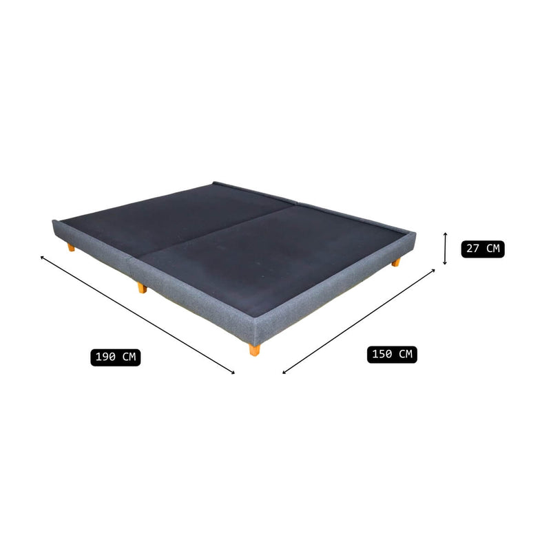 Base Queen Size Finlandia - Gris