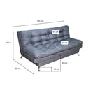 Medidas sofá cama matrimonial de madera nórdico