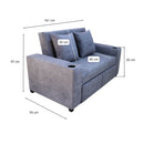 Sofá cama Roma Gris