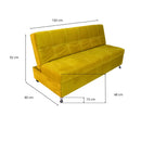 Medidas donde comprar Sofá Cama moderno amarillo cerca de mi