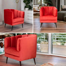 precio sillón ocasional terciopelo salmón pequeño económico norval