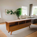 Porta tv Lux chapa de Nogal