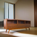 Porta tv Lux chapa de Nogal