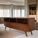 Porta tv Lux chapa de Nogal