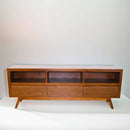 Porta tv Lux chapa de Nogal