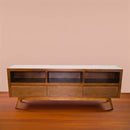 Porta tv Lux chapa de Nogal