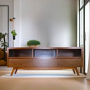 Porta tv Lux chapa de Nogal