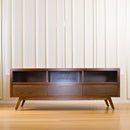 Porta tv Lux chapa de Nogal