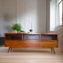 Porta tv Lux chapa de Parota