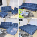 detalles de salas esquinera azul