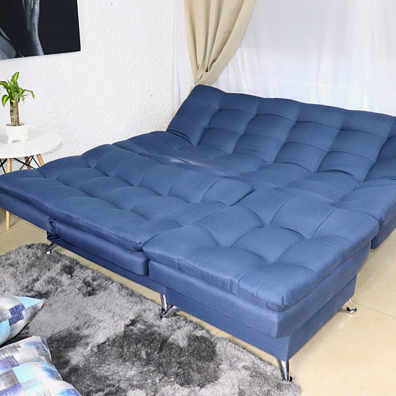 salas azul sofá cama
