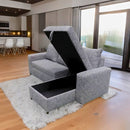 Sala Cama Milán con Baúl Chocolate Derecha