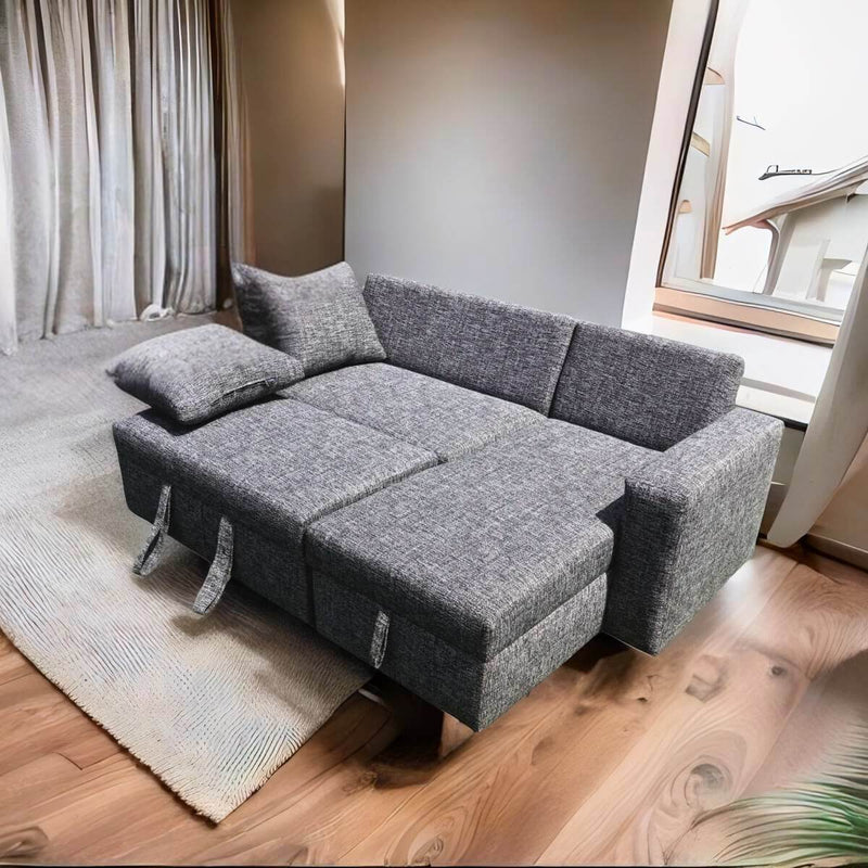 Sala Cama Milán con Baúl Gris