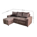 Sala Cama Milán con Baúl Chocolate Izquierda